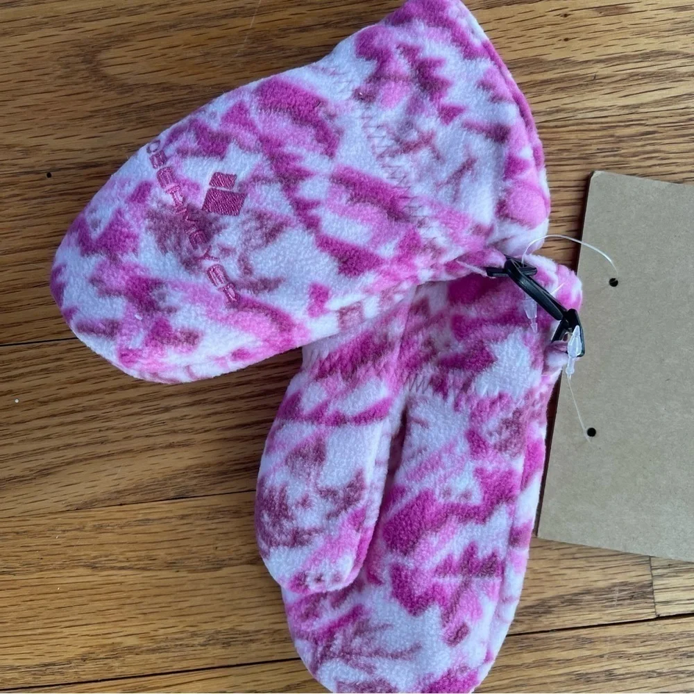 NEW Obermeyer Finley Fleece Mitten Unisex Pink Medium NWT